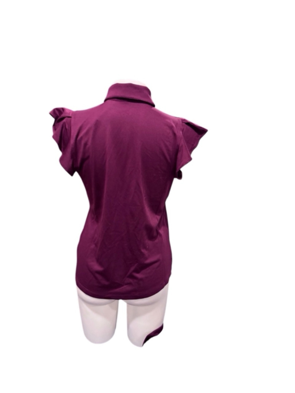 Womens Walter Hagen flutter sleeve Shirt, Size xl Purple - Picture 2 of 2